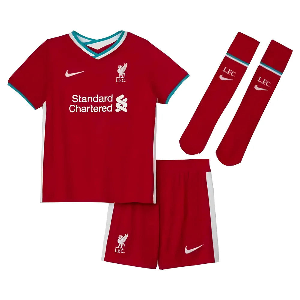 2020-2021 Liverpool Home Nike Little Boys Mini Kit_1