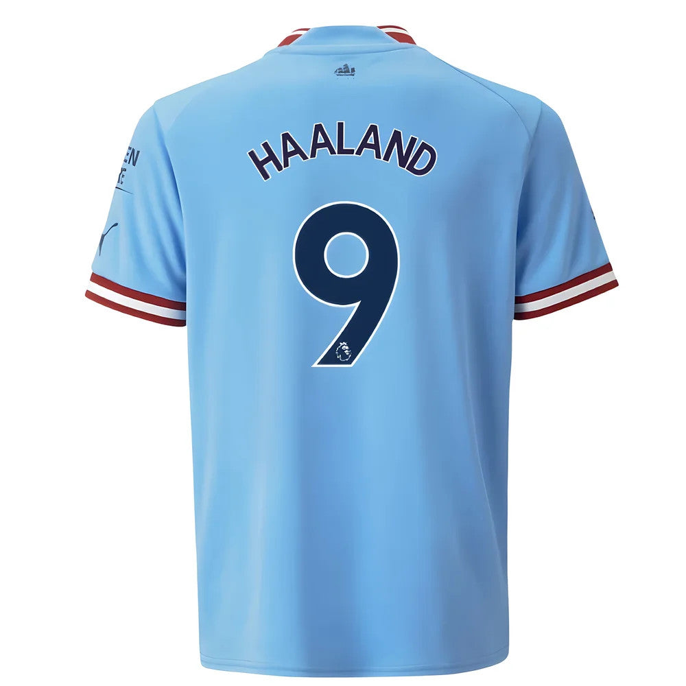 2022-2023 Man City Home Shirt (Kids) (HAALAND 9)_3