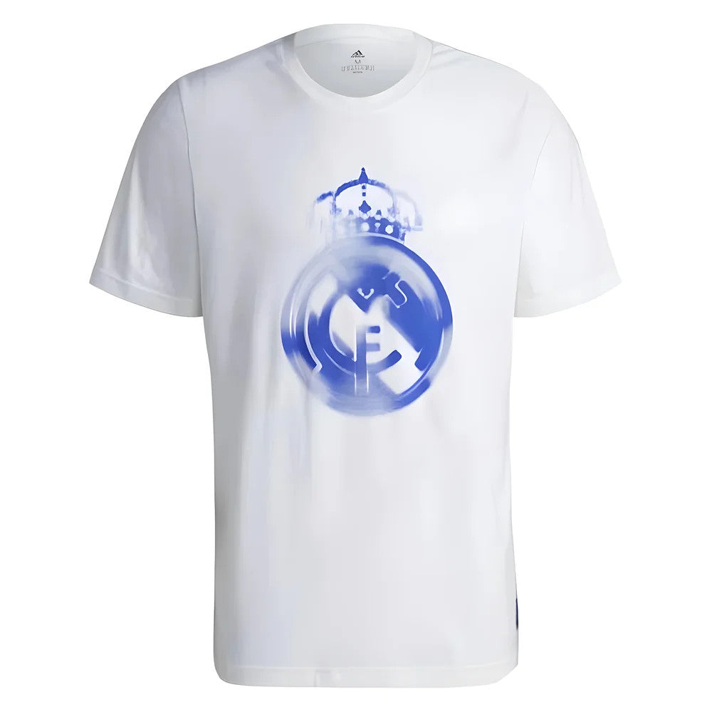 Real Madrid 2021-2022 Training Tee (White-Blue) (BENZEMA 9)_3