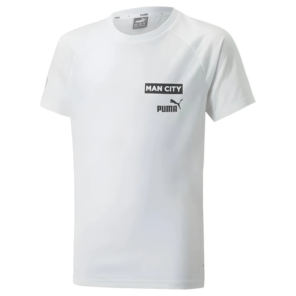 2022-2023 Man City Casuals Tee (White) - Kids_1