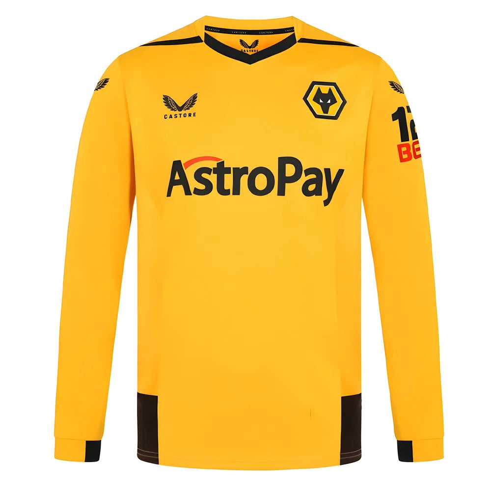 2022-2023 Wolves Long Sleeve Home Shirt_1
