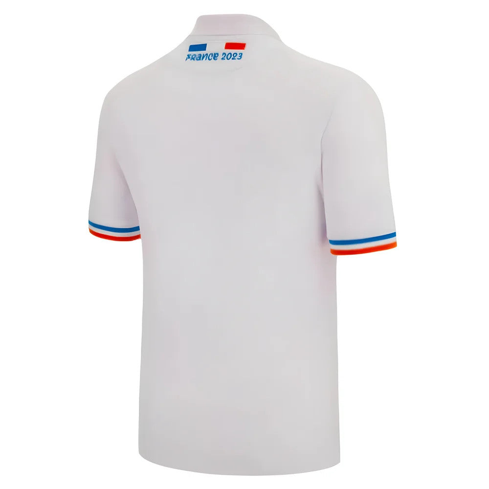 RWC 2023 Rugby World Cup Cotton Piquet Polo Shirt (White)_1