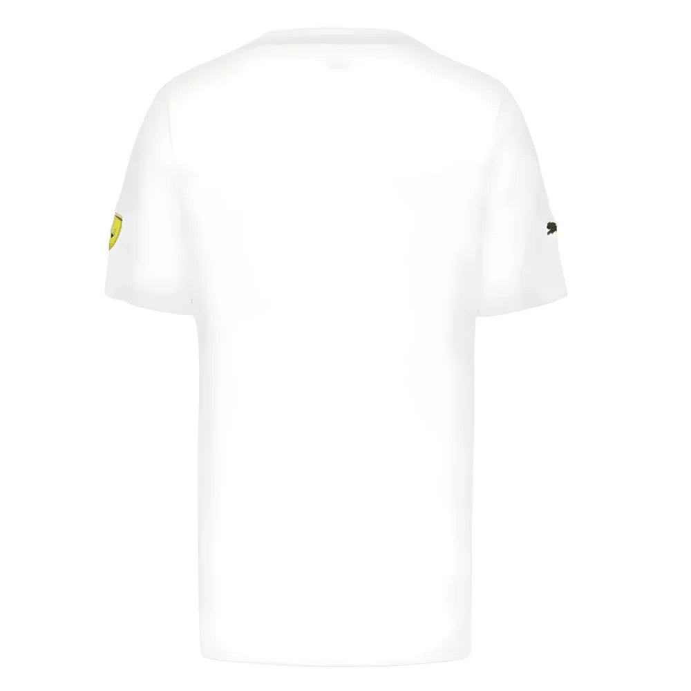 2023 Ferrari Fanwear LeClerc #16 Fanwear Drivers Tee (White)_1