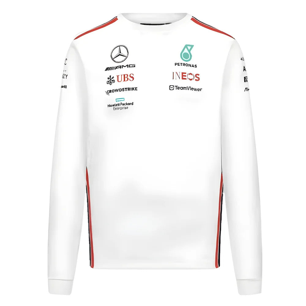 2023 Mercedes-AMG Team Long Sleeve Tee (White)_1