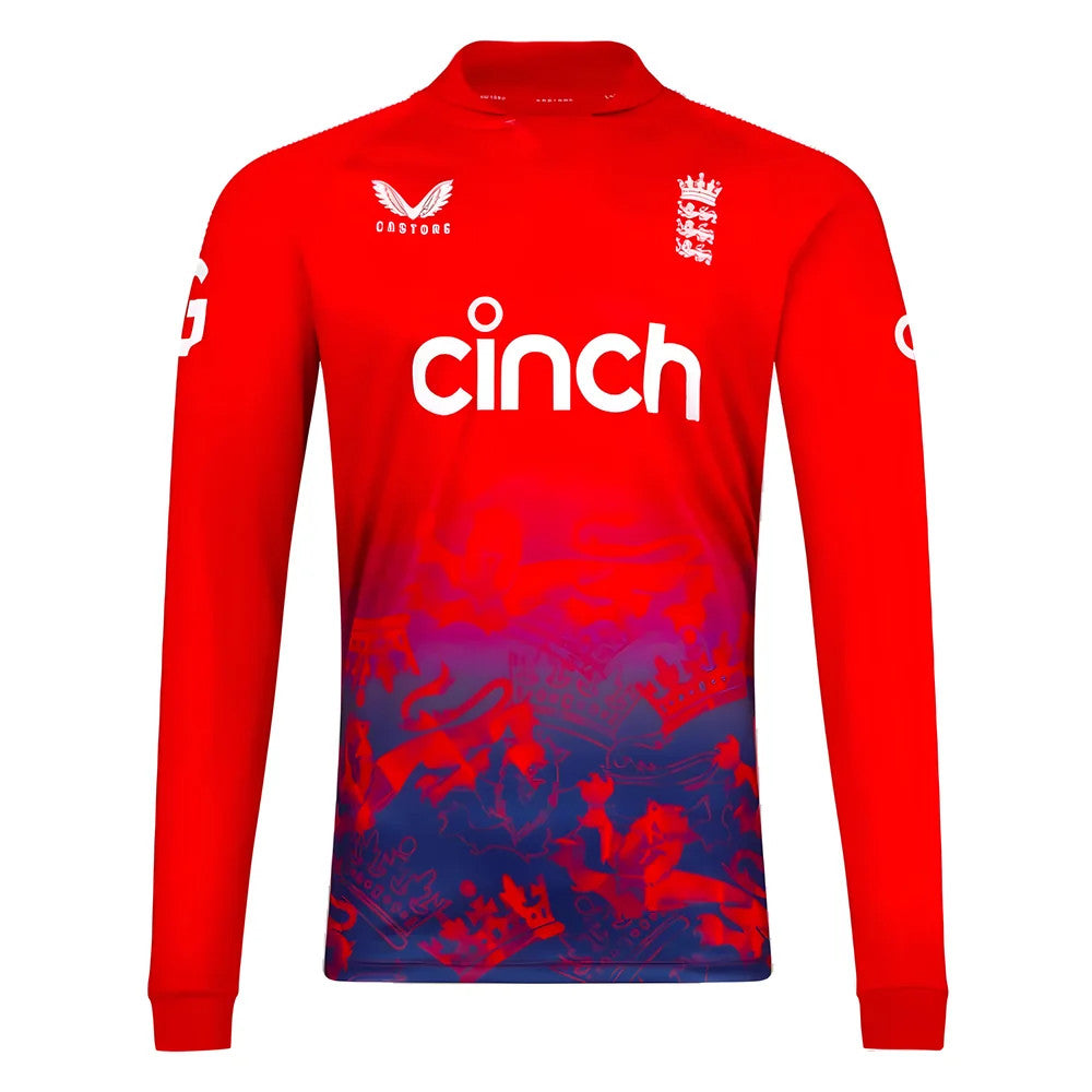 2023 England Cricket T20 Replica Long Sleeve Jersey_1