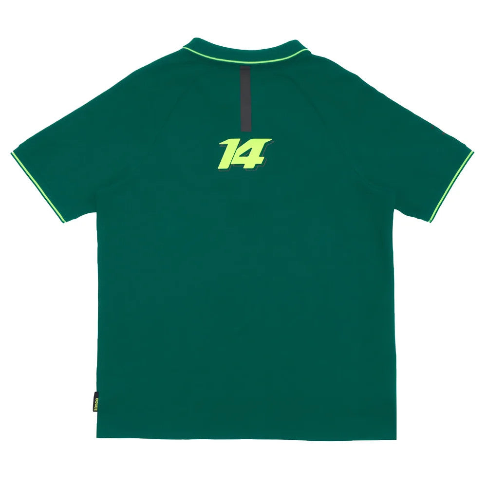 2023-2024 Aston Martin Lifestyle Alonso Polo Shirt (Green)_1
