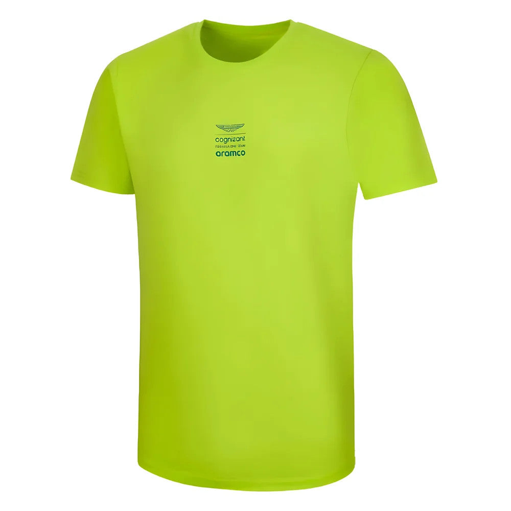2023 Aston Martin Lifestyle Logo Tee Mens - Lime_1