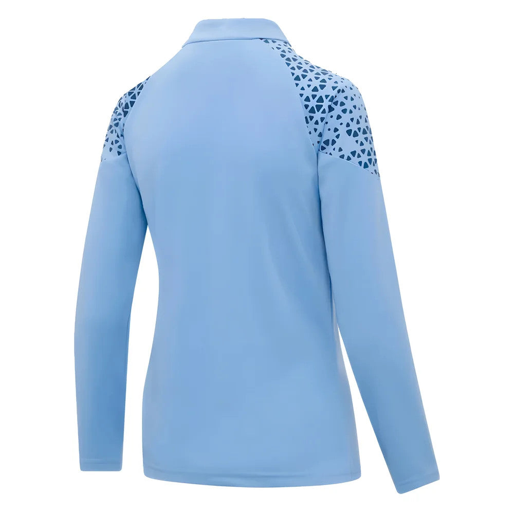 2023-2024 Man City Training Half Zip Top (Light Blue) - Ladies_1