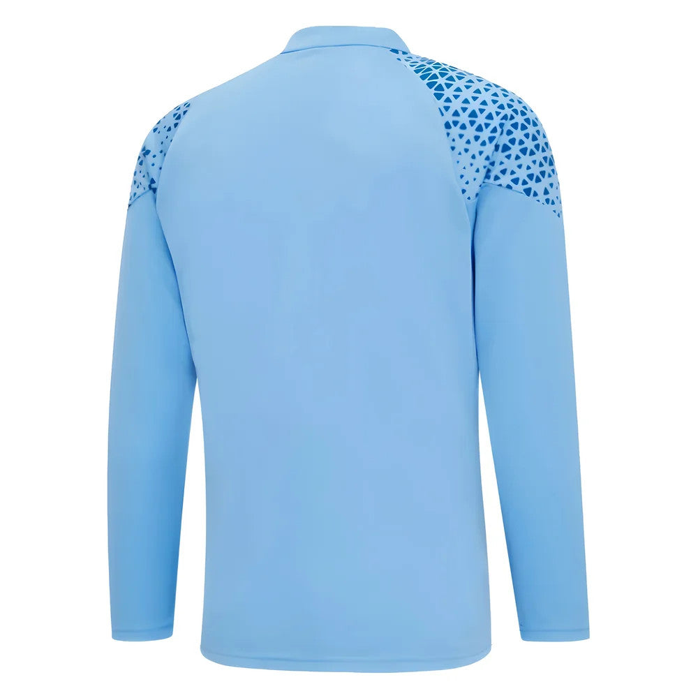 2023-2024 Man City Training Half Zip Top (Light Blue)_1