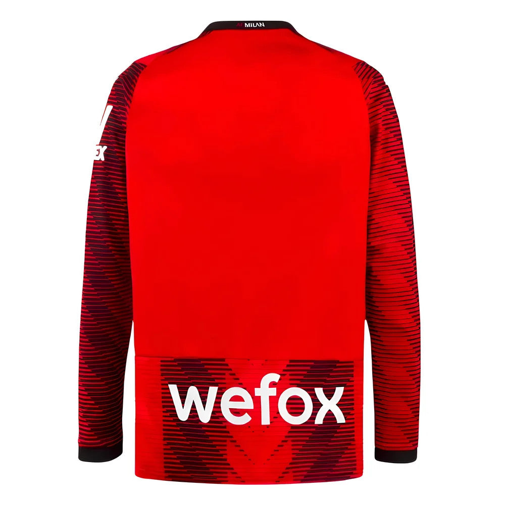 2023-2024 AC Milan Long Sleeve Home Shirt_1