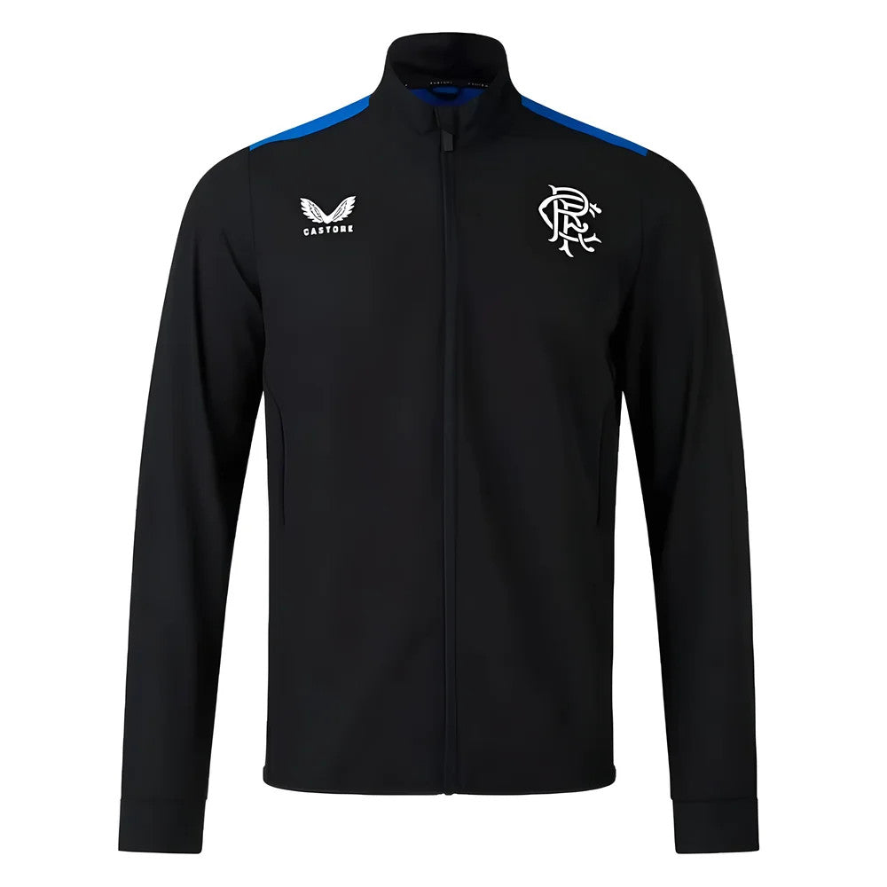 2023-2024 Rangers Players Training Anthem Jacket (Black)_0