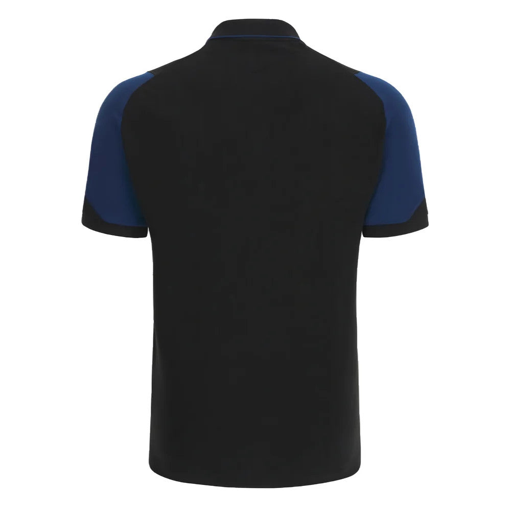 Scotland RWC 2023 Rugby Travel Polo Shirt (Black)_1