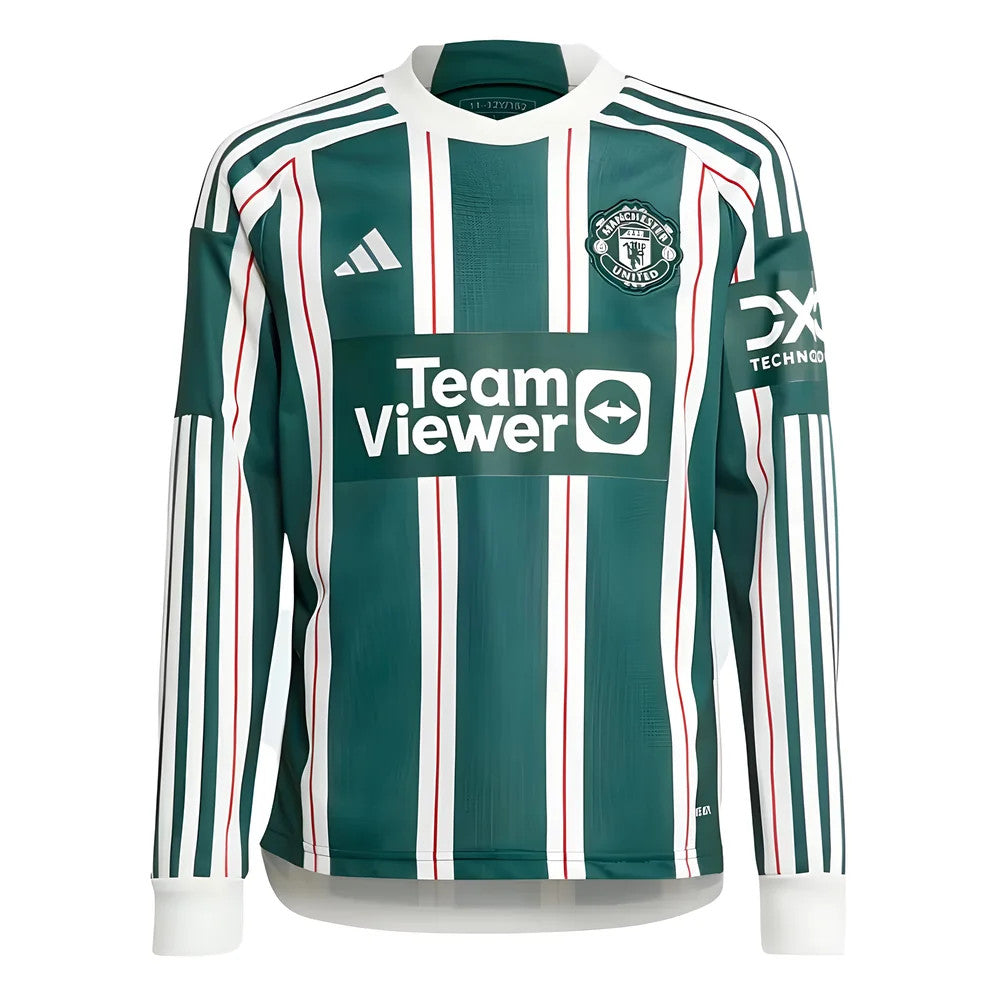 2023-2024 Man Utd Away Long Sleeve Shirt (Kids)_1