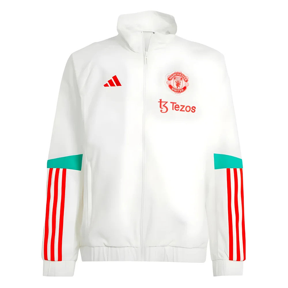 2023-2024 Man Utd Presentation Jacket (White) - Kids_1