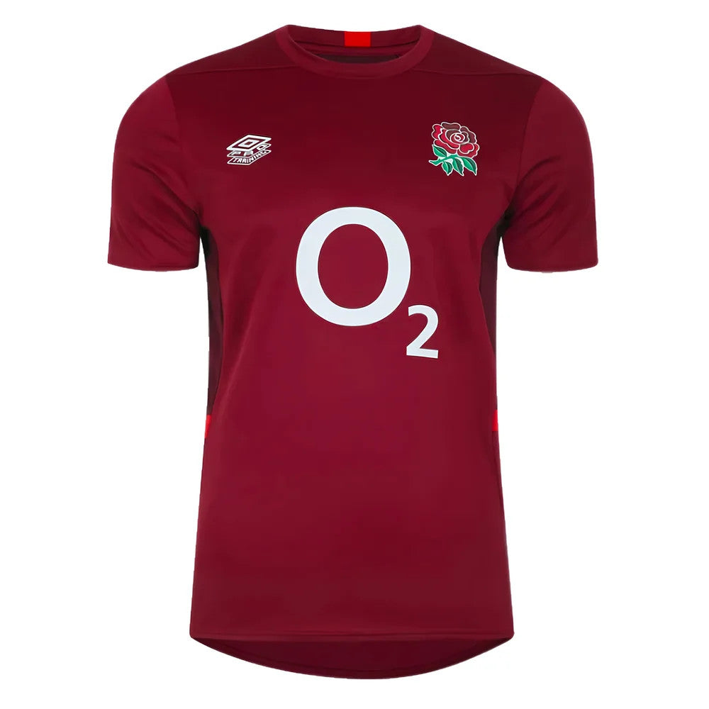 2023-2024 England Rugby Gym Tee (Tibetan Red)_1