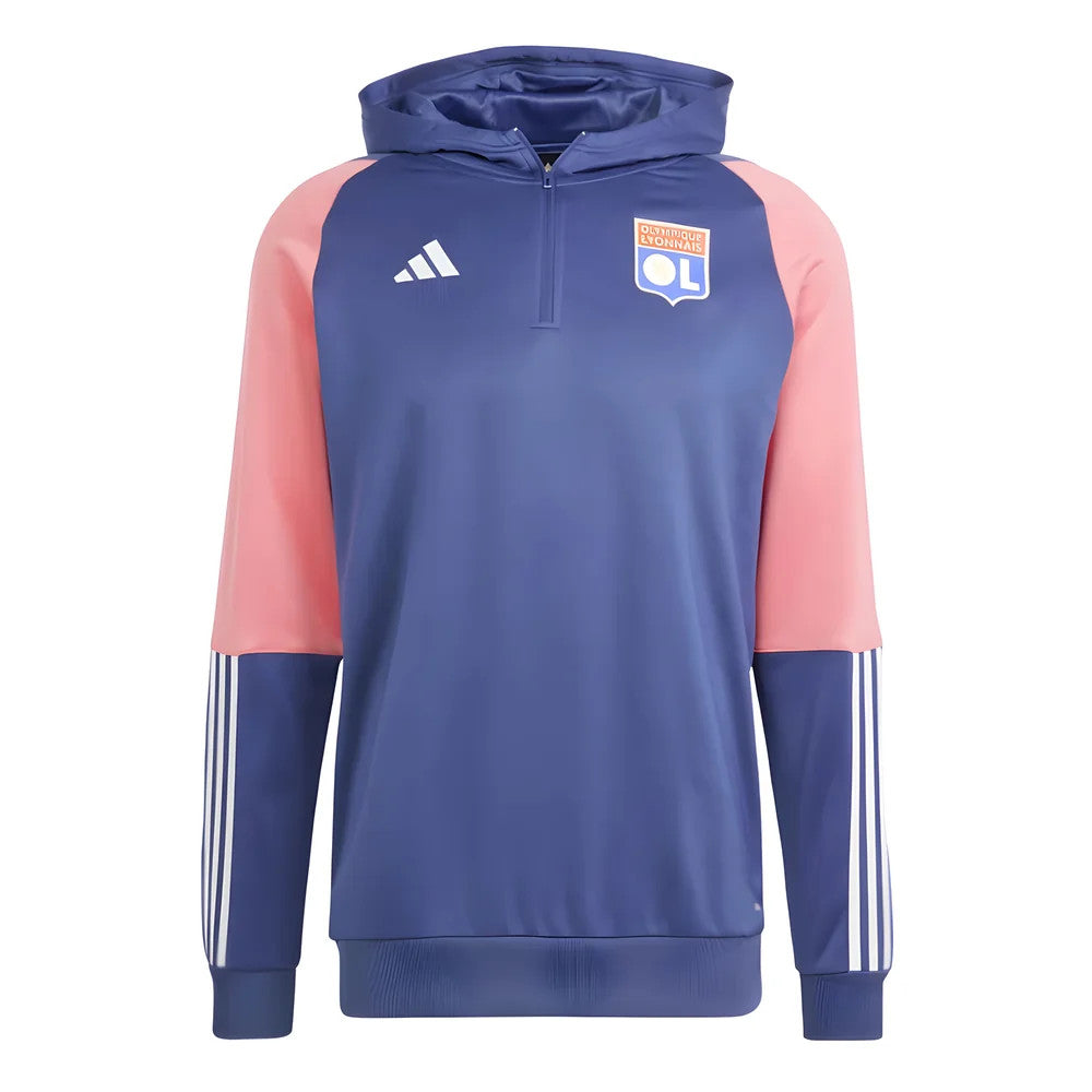 2023-2024 Olympique Lyon Hooded Track Top (Tech Indigo)_1