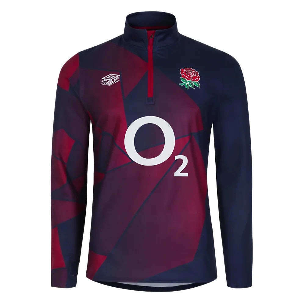 2023-2024 England Rugby Warm Up Mid Layer Top (Navy Blazer)_1