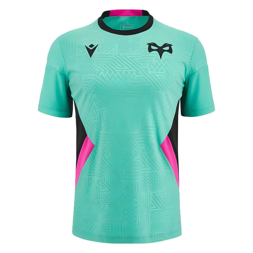 2023-2024 Ospreys Rugby Training Poly Shirt (Turquoise)_1
