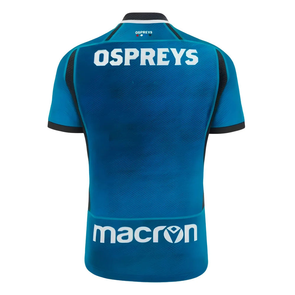 2023-2024 Ospreys Rugby Slim Fit Training Jersey (Blue)_1
