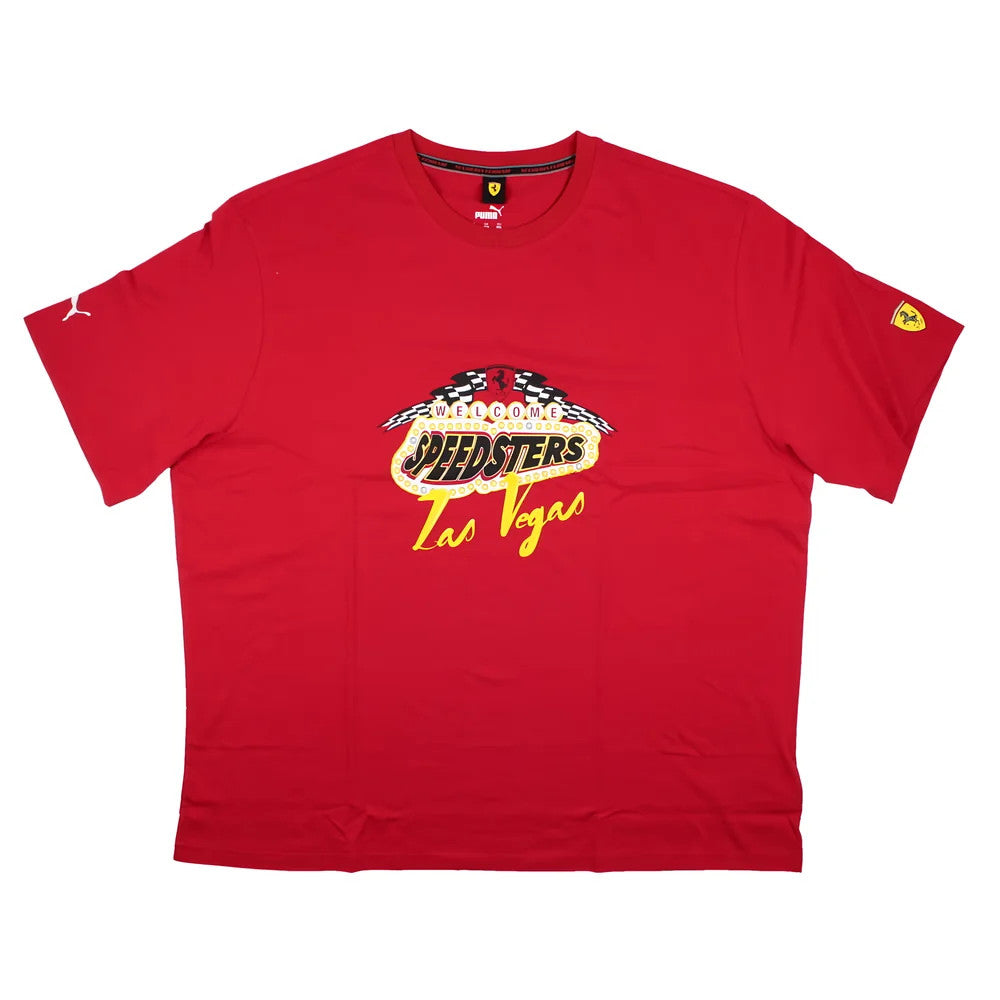 2023 Ferrari Race Garage Crew Las Vegas Tee (Red)_1