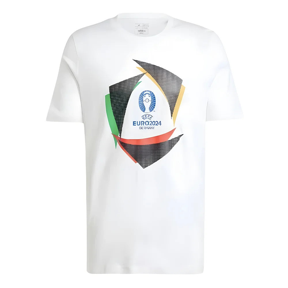 adidas Euro 2024 Official Emblem Trophy T-Shirt - White_1