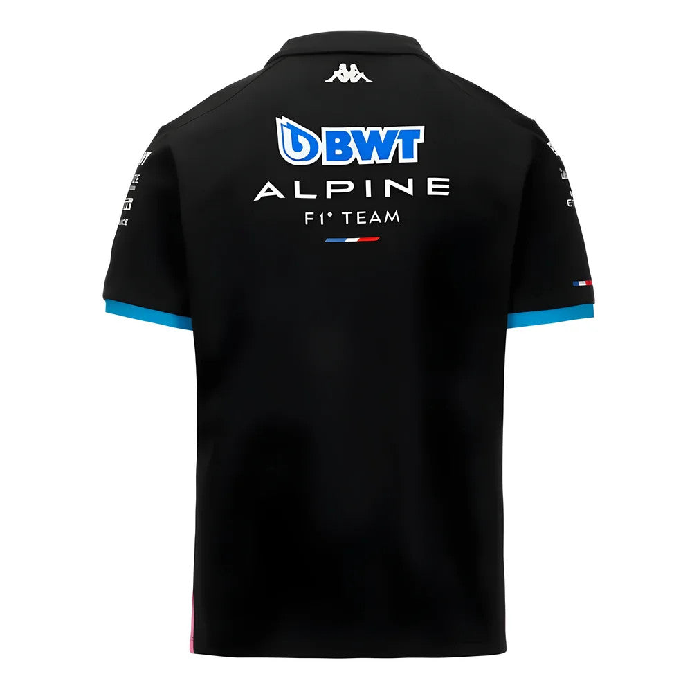 2024 Alpine BWT Team Polo Shirt (Black) - Kids_1