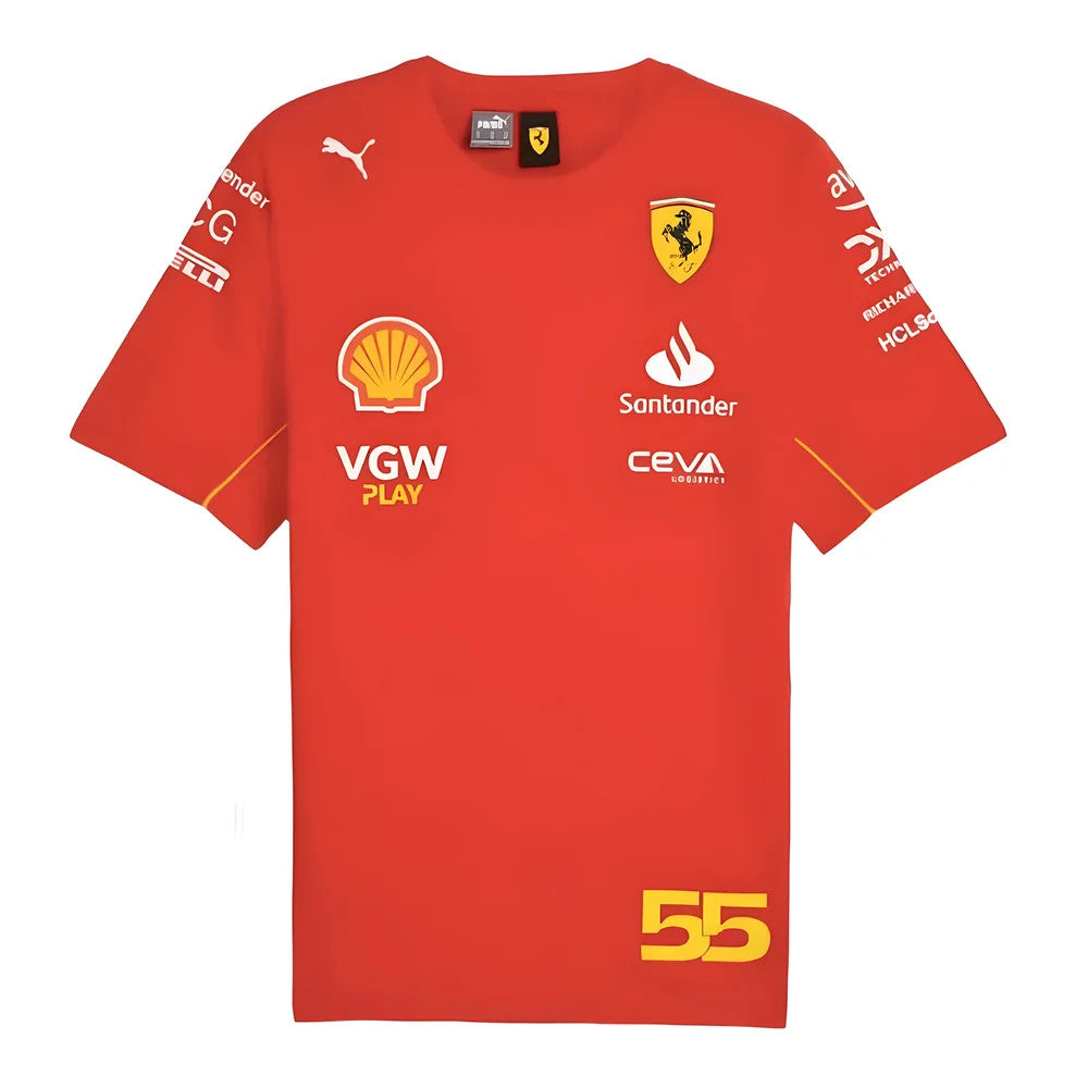 2024 Ferrari Carlos Sainz Driver T-Shirt (Red)_1