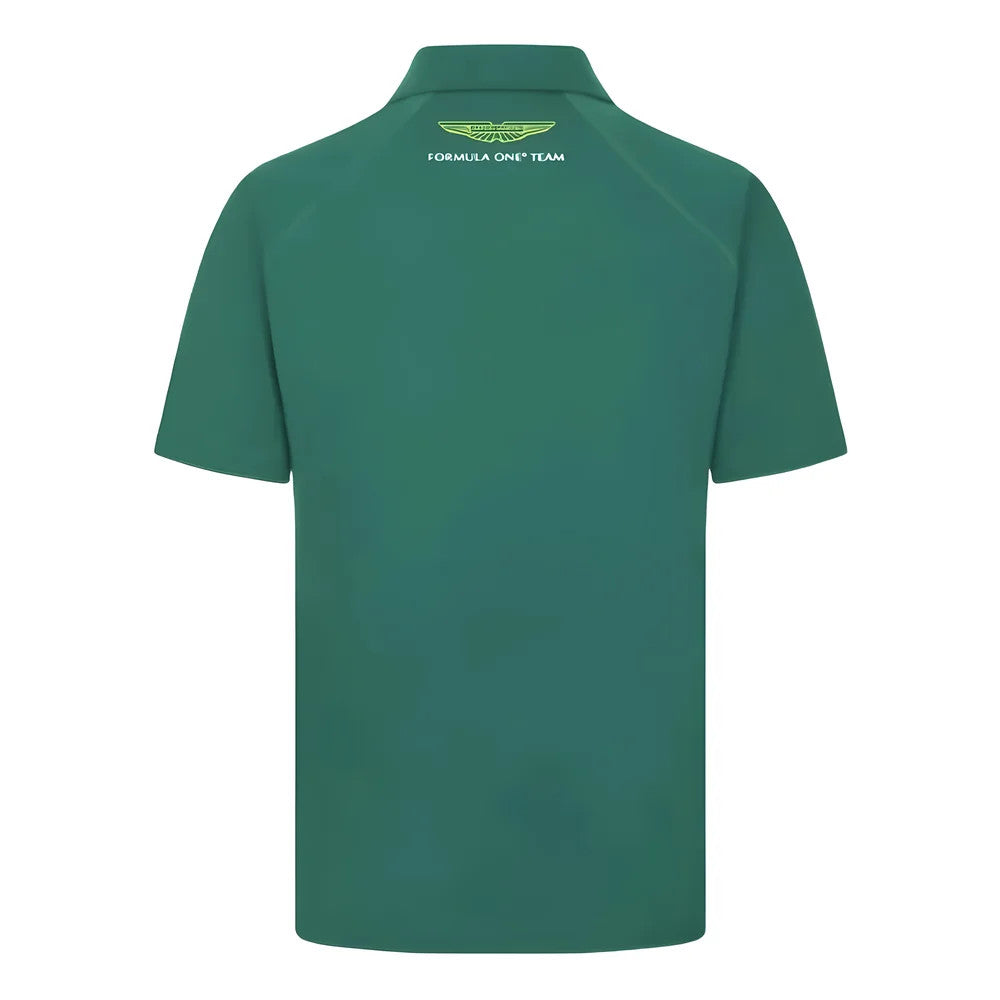2024 Aston Martin Mens Logo Polo Shirt (Green)_1