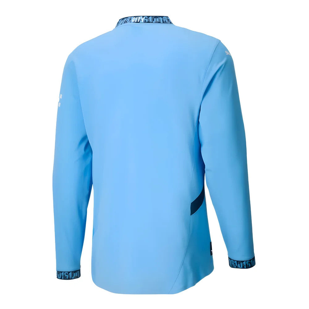2024-2025 Man City Authentic Long Sleeve Home Shirt_1