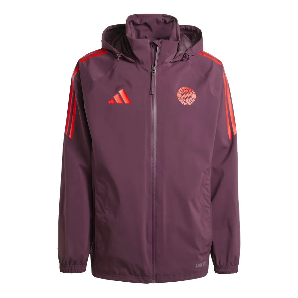 2024-2025 Bayern Munich Rain Jacket (Shadow Maroon)_0
