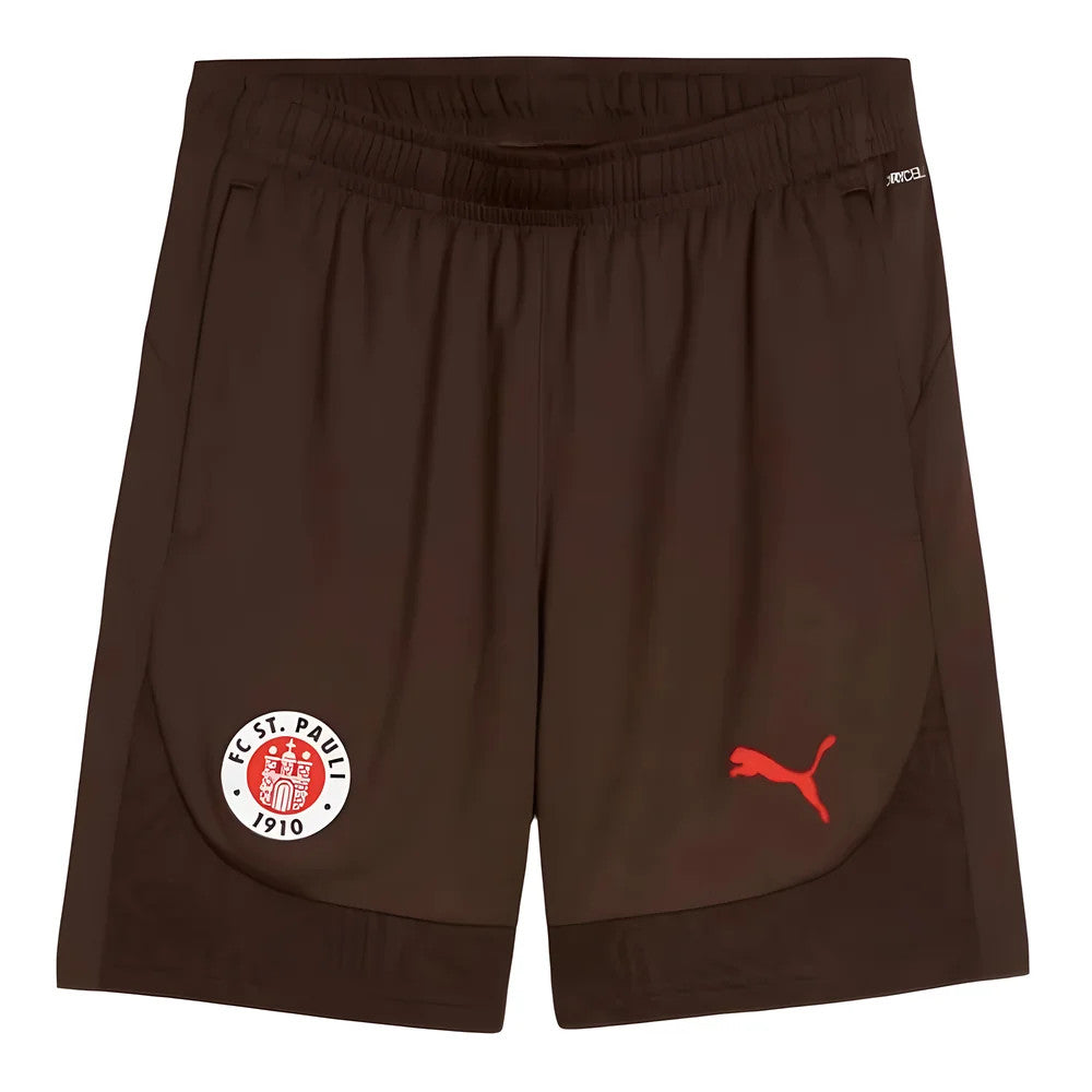 2024-2025 St Pauli Training Shorts (Dark Chocolate)_1