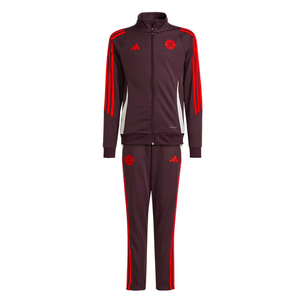 2024-2025 Bayern Munich Tracksuit (Shadow Maroon) - Kids_0