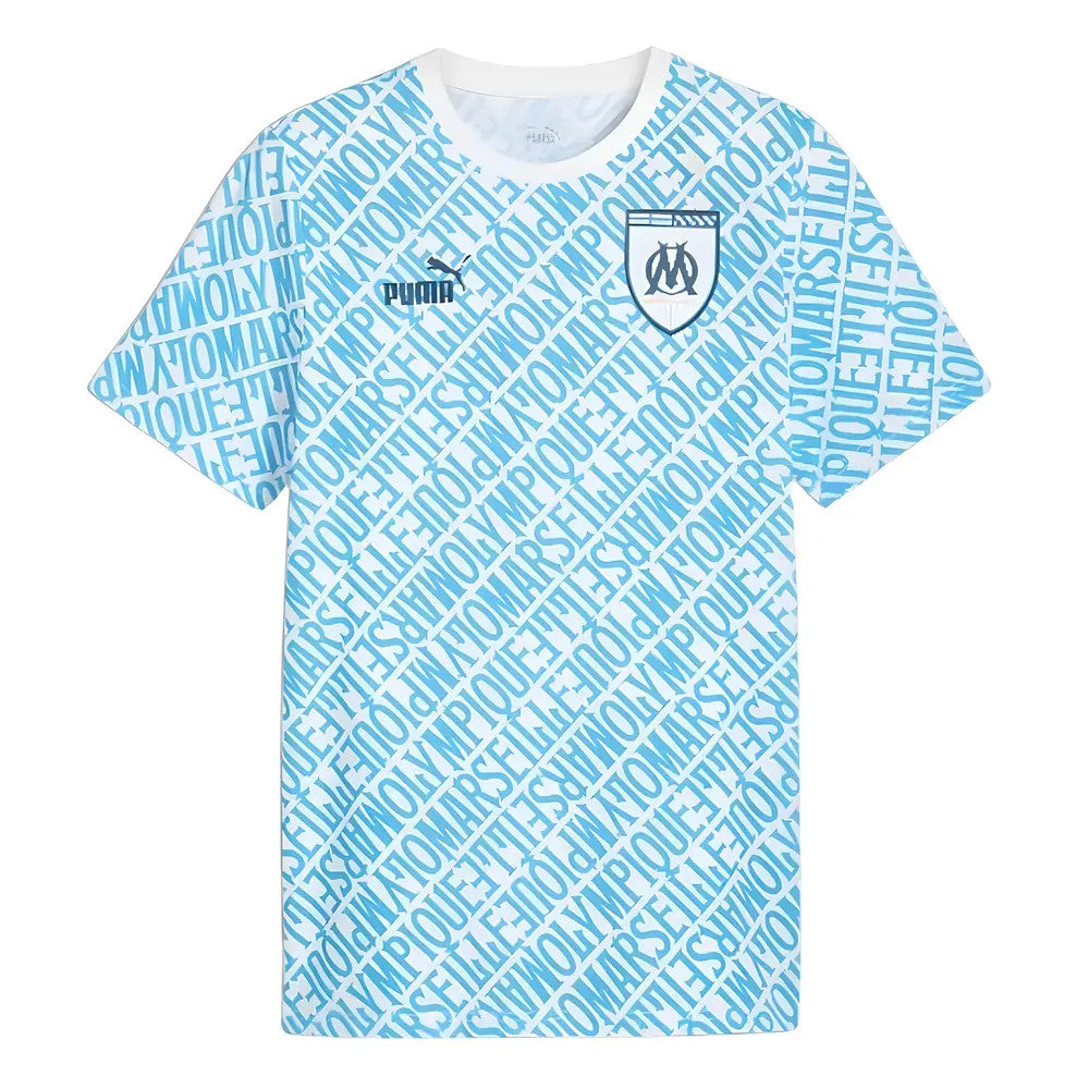 2024-2025 Marseille ftblCulture Tee AOP (Blue)_1