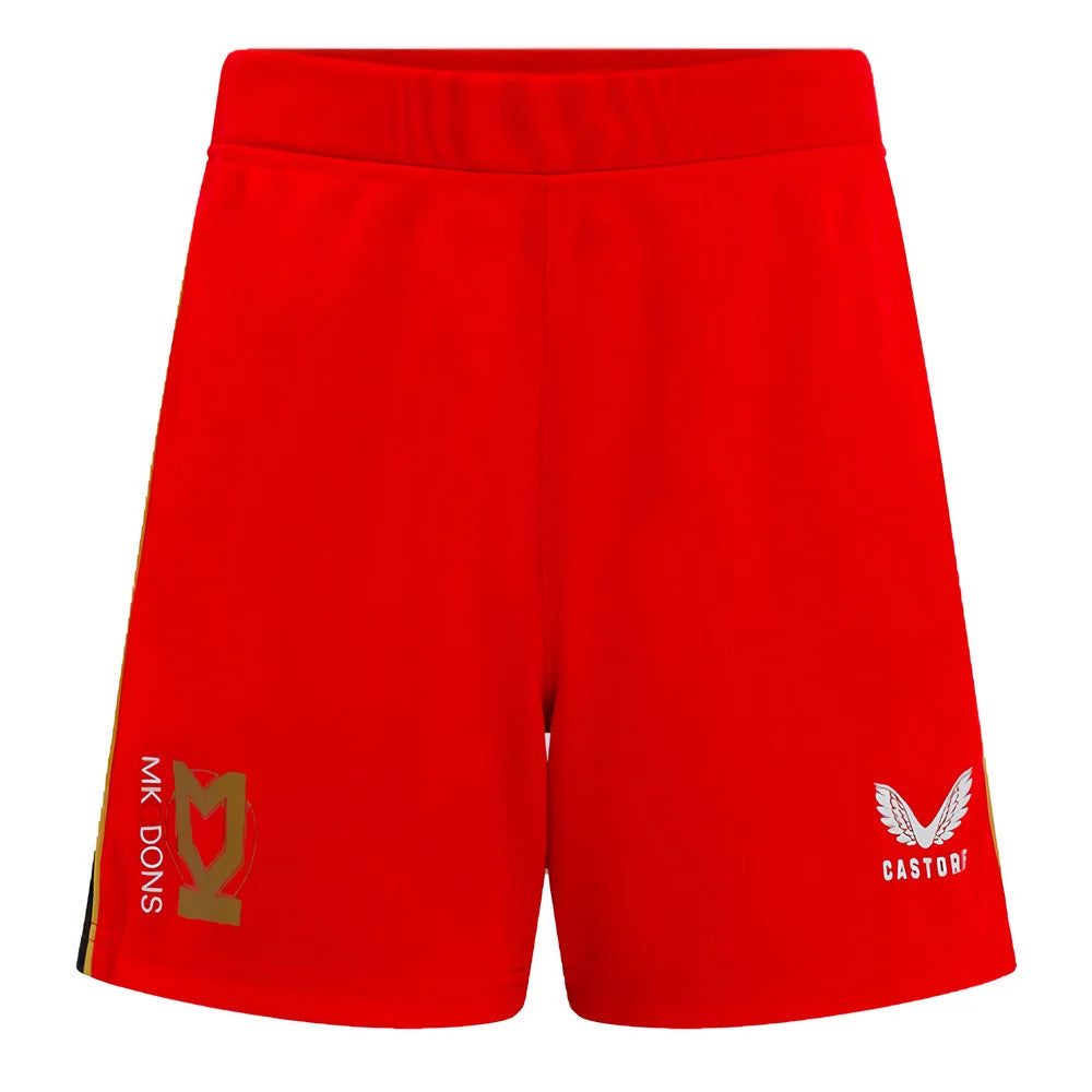 2024-2025 MK Dons Away Shorts (Red) - Kids_2