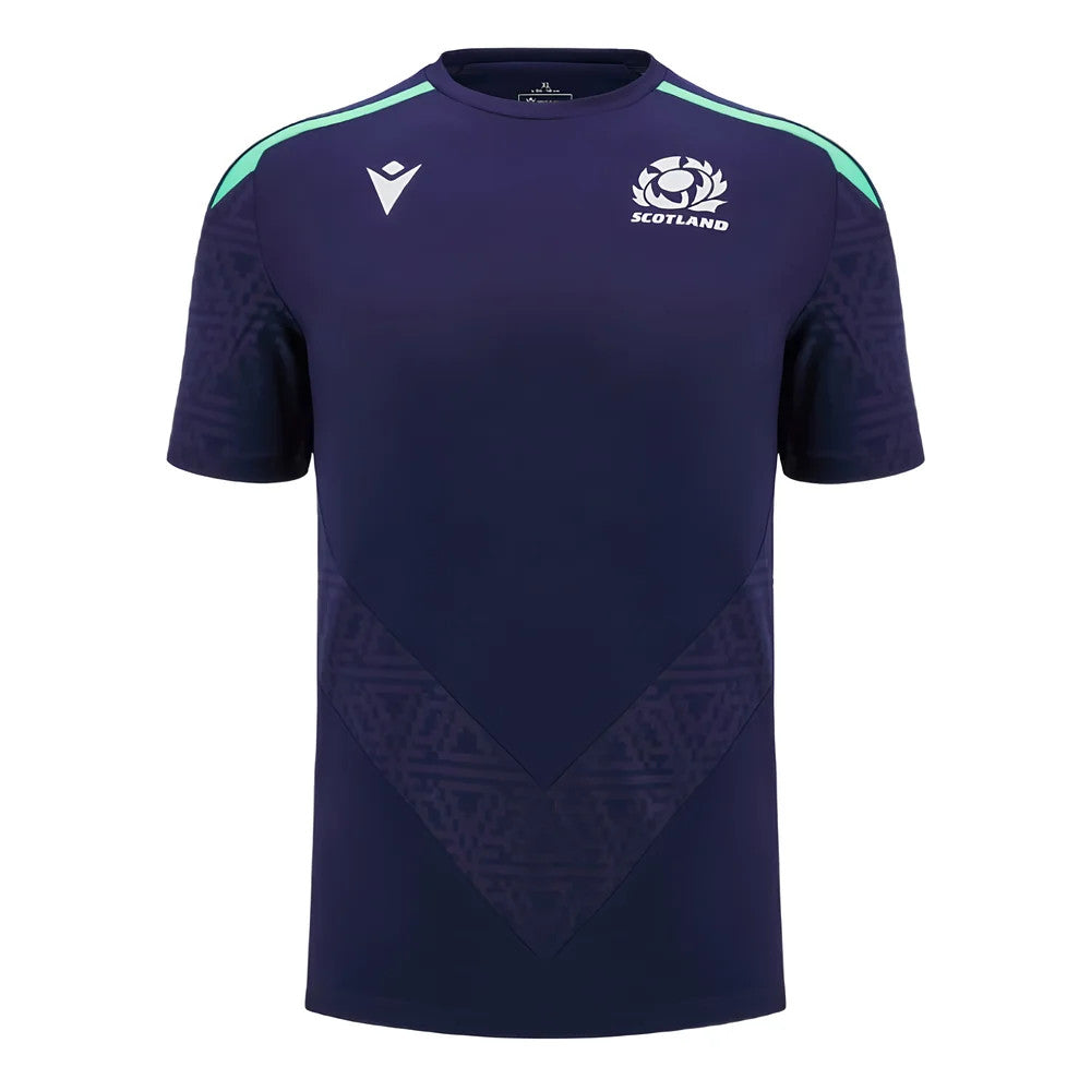 2024-2025 Scotland Rugby Poly Training Shirt (Navy)_1