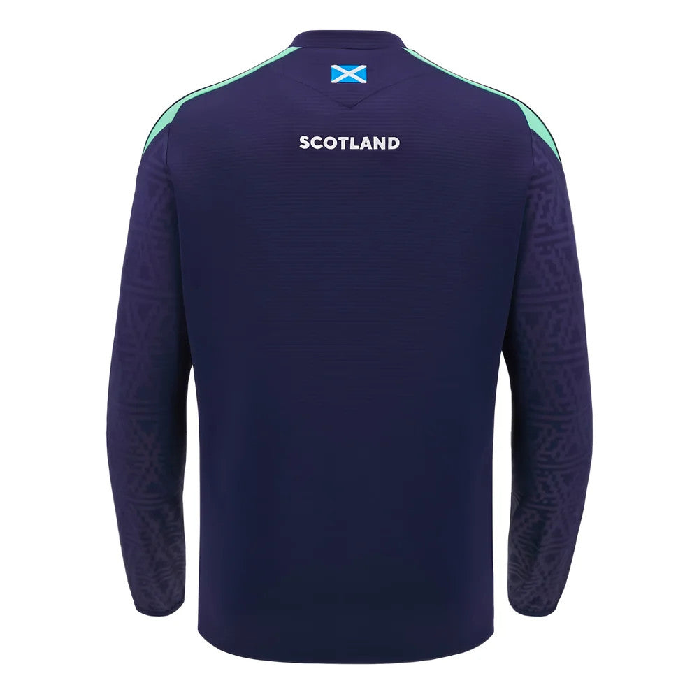 2024-2025 Scotland Rugby Training Round Neck Top (Navy)_1