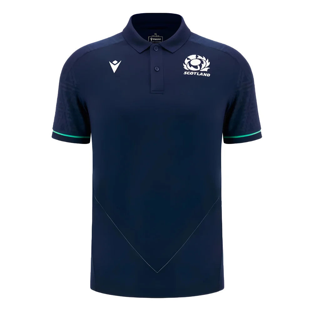 2024-2025 Scotland Rugby RGB Fit Travel Poly Polo Shirt (Navy)_1