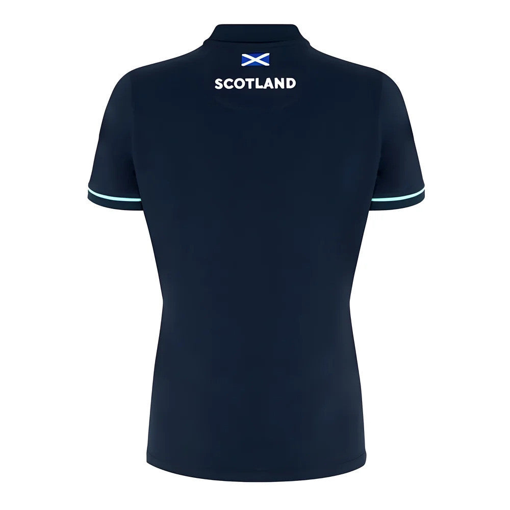 2024-2025 Scotland Rugby Travel Polo Shirt (Navy) - Womens_1