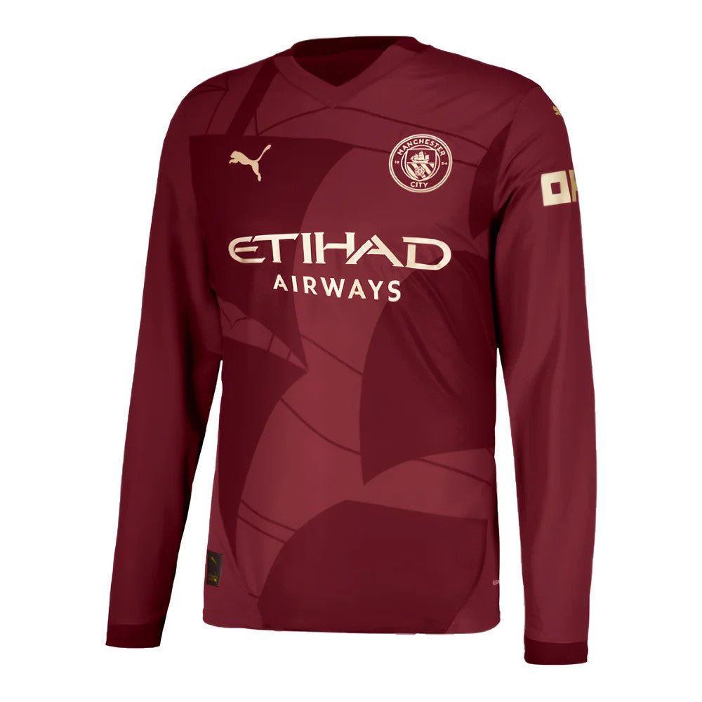 2024-2025 Man City Third Long Sleeve Authentic Shirt_3