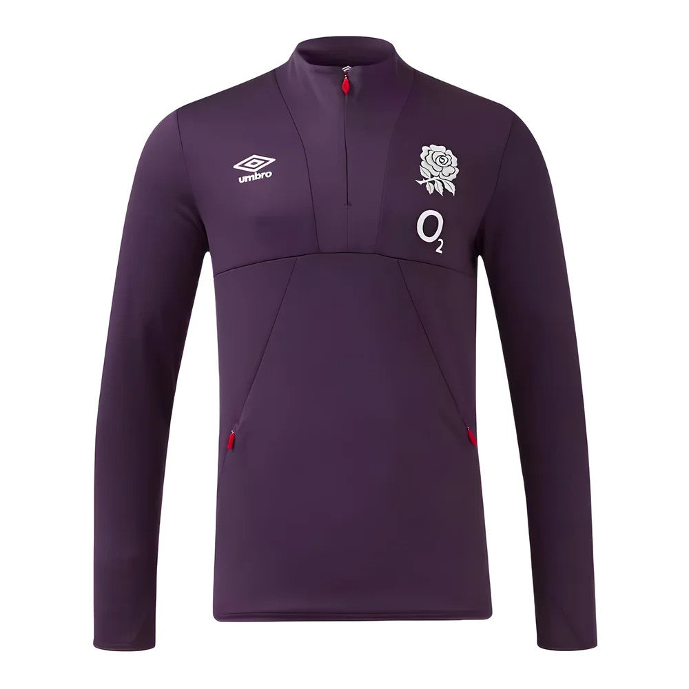 2024-2025 England Rugby 1/2 Zip Training Fleece (Nightshade)_0