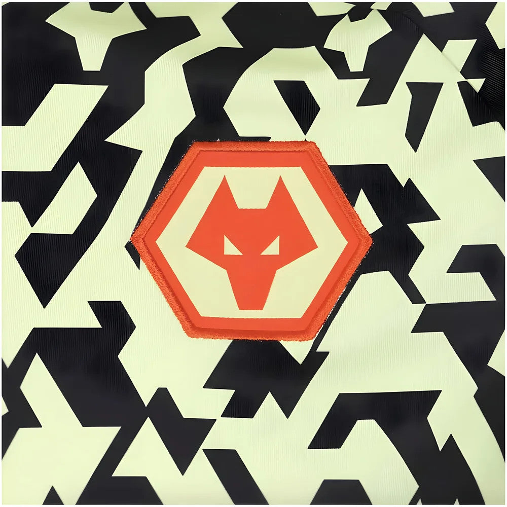 2024-2025 Wolves Pre Match T-Shirt - Black/Lime_3