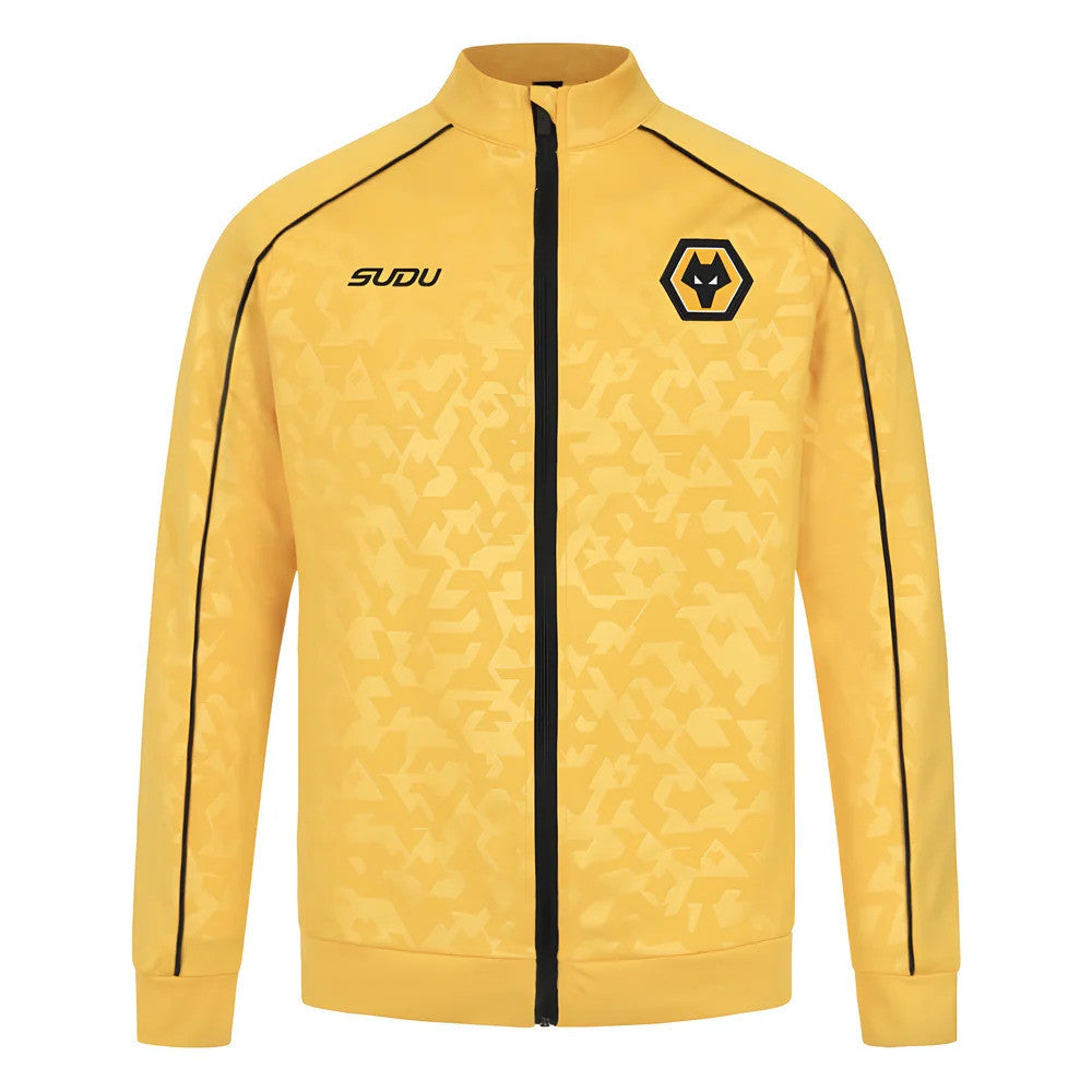 2024-2025 Wolves Pre Match Anthem Jacket - Gold_3