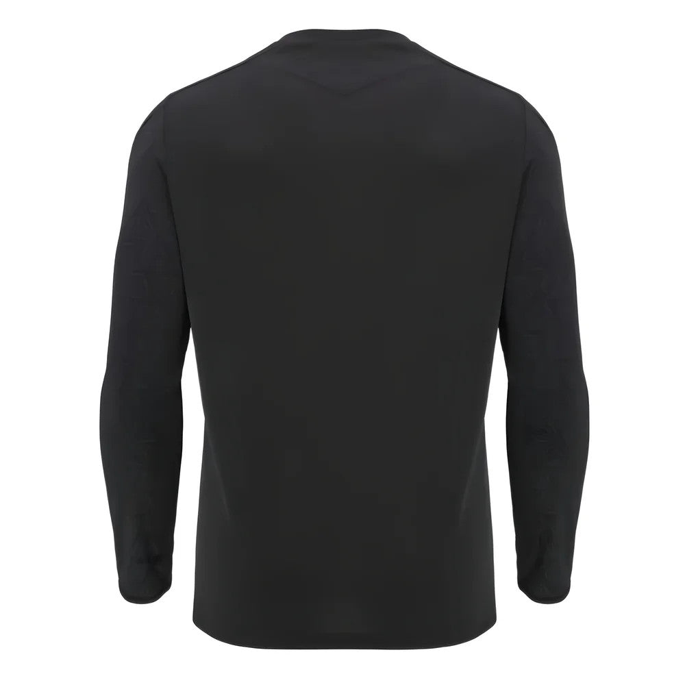 2024-2025 Wales Rugby LS Poly Training Shirt (Black)_1