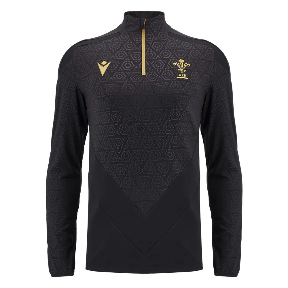 2024-2025 Wales WRU Rugby Anthem Jacket (Black) - Kids_0