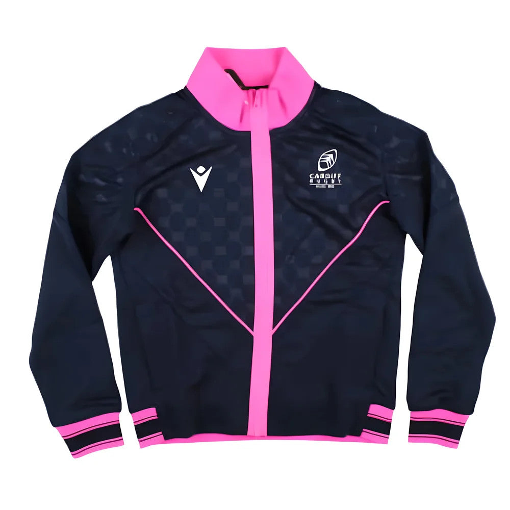 2024-2025 Cardiff Blues Warm Up Anthem Jacket (Navy) - Kids_0