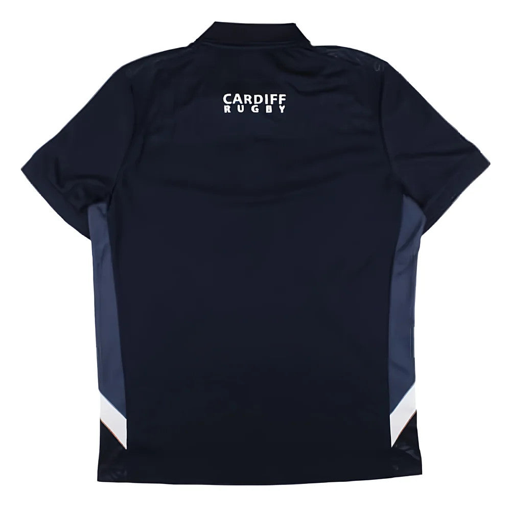2024-2025 Cardiff Blues Rugby Travel Polo Shirt (Navy)_1