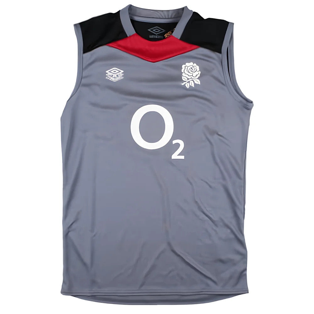 2024-2025 England Rugby Sleeveless Jersey O2 (Grey) - Kids_0