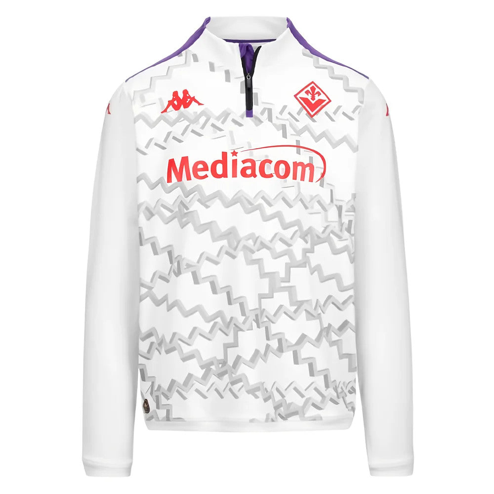 2024-2025 Fiorentina Training Sweat 1/4 Zip (White)_2