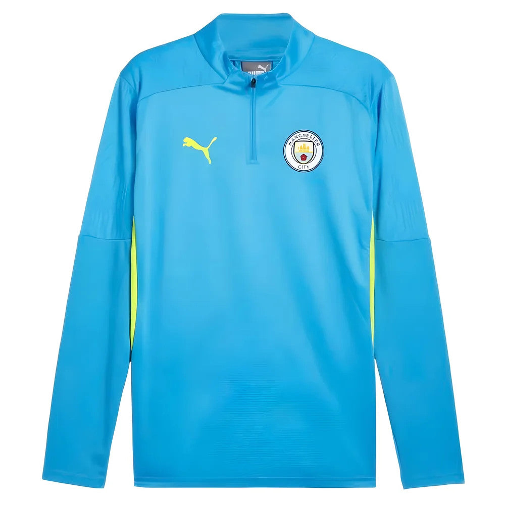 2024-2025 Man City Training 1/4 Zip Top (Magic Blue)_1