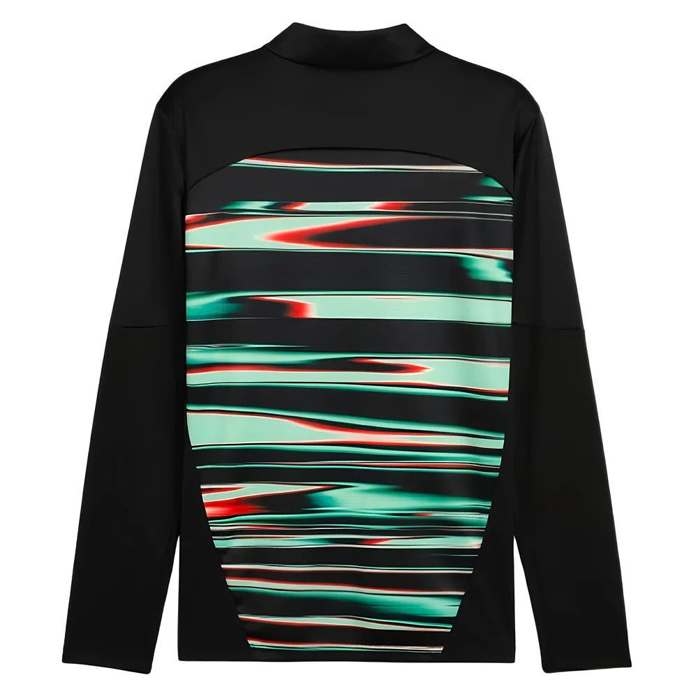 2025-2026 Portugal Prematch 1/4 Zip Top (Black)_1